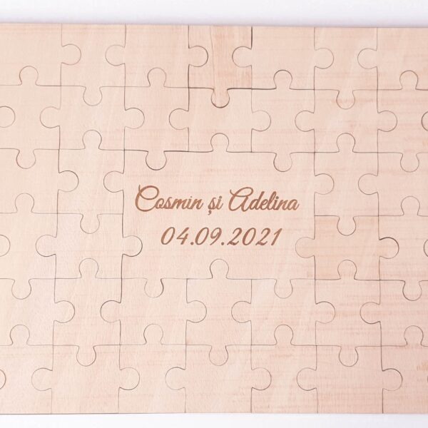 Guestbook in forma de puzzle pentru nunta