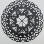 Blank mandala florala