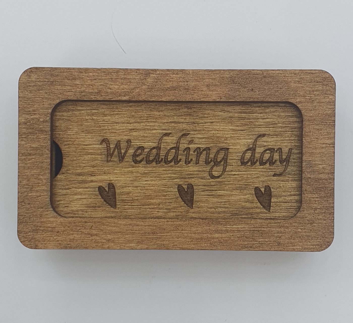 20210416_141642.jpg Cutie din lemn pentru stick USB 8 cm - imagine 1