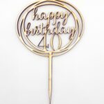 Topper „Happy birthday 40”
