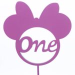 Topper pentru 1 an cu Minnie Mouse