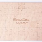 Guestbook în formă de puzzle pentru nuntă