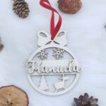 Glob de Crăciun cu fulgi personalizat