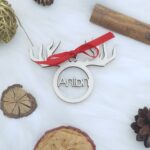 Glob de Crăciun personalizat cu coarne de ren
