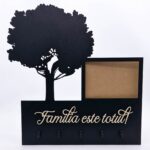Suport pentru chei cu loc pentru poză și mesaj