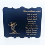 Plachetă decorativă cu suport și Binecuvântarea Casei