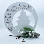 Decorațiune cu Brad, Mesaj și Desene de Crăciun