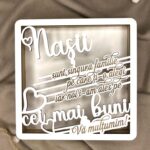 Blank pentru licheni tip cutie cu mesaj pentru NAȘI