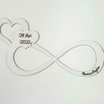Decorațiune în formă de Infinit "Save the date"