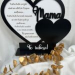 Blank în formă de inimă cu mesaj pentru Mamă