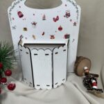 Cutie tip coșuleț cu mâner pentru Crăciun