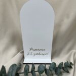 Blank martisor cu mesaj Primavara sa-ti zambeasca