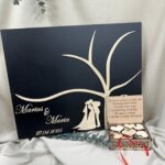 Guestbook pentru nunta cu 50 de inimi