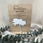 Placheta cu copacel si mesaj "Invatatoare speciala"