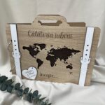Copertă Guestbook tip valiză "Călătoria iubirii"