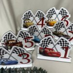 Set de 7 numere pentru mese cu personaje din Cars